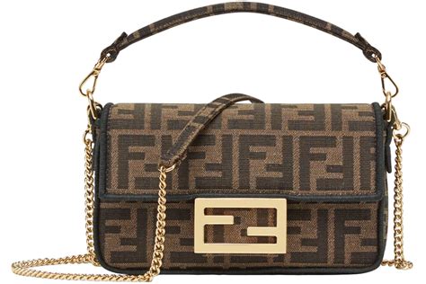 fendi baguette mini jacquard ff fabric bag|Baguette Mini .